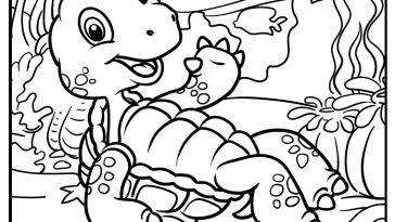 turtle coloring images free printable