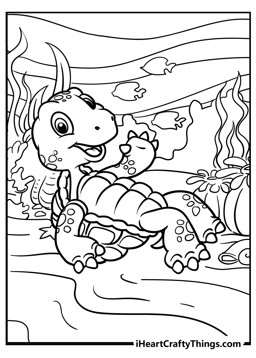 black and white turtle coloring pages for kids free printable