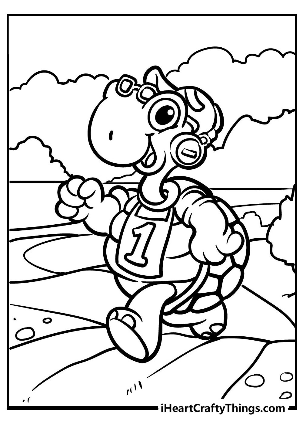 art turtle coloring pages for kids free printable