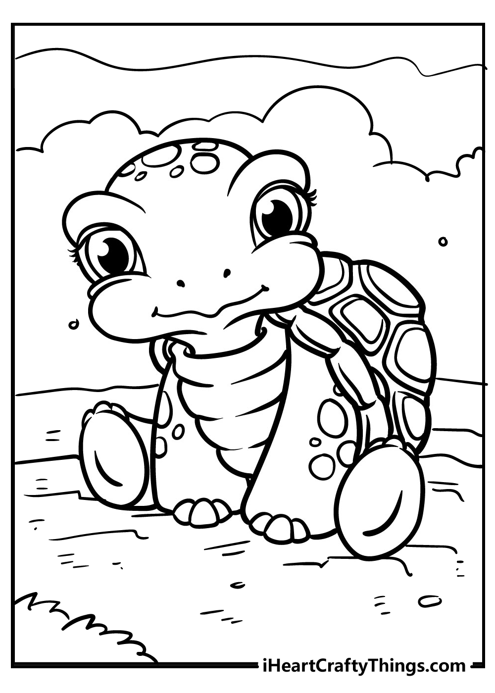 cute coloring pages of turtles