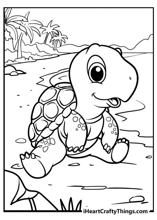 Turtle Coloring Pages (Updated 2021)