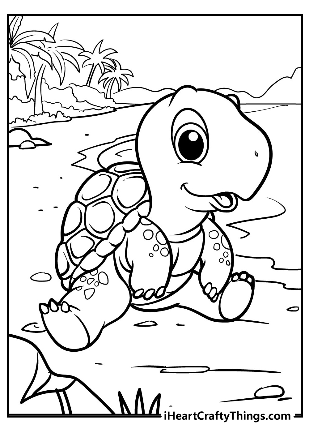 cute coloring pages of turtles