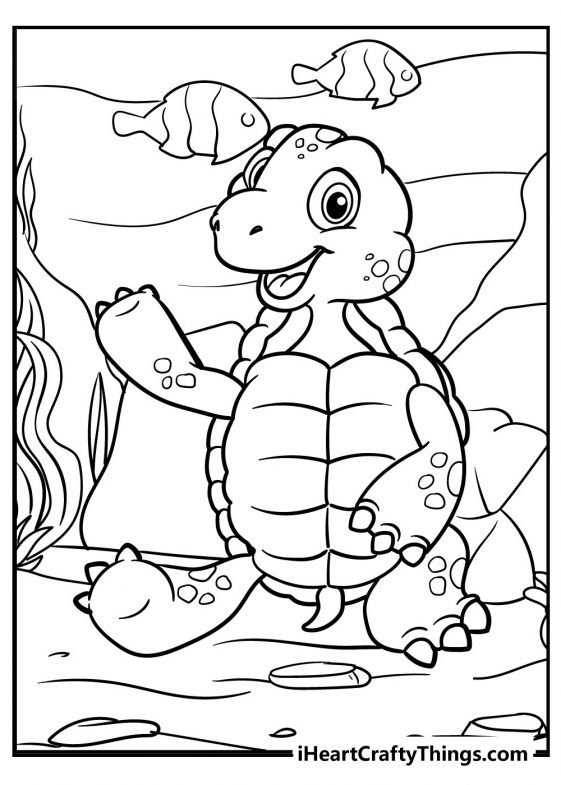 31 Turtle Coloring Pages (100% Free Printables)