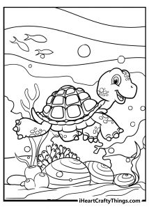 31 Turtle Coloring Pages (100% Free Printables)