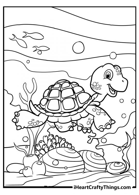 31 Turtle Coloring Pages (100% Free Printables)