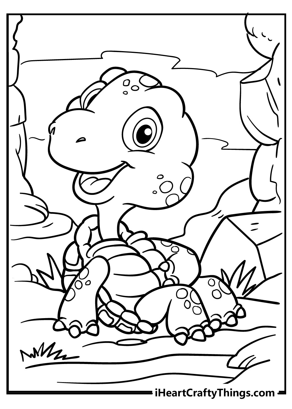 cute baby turtle coloring pages for kids free printable