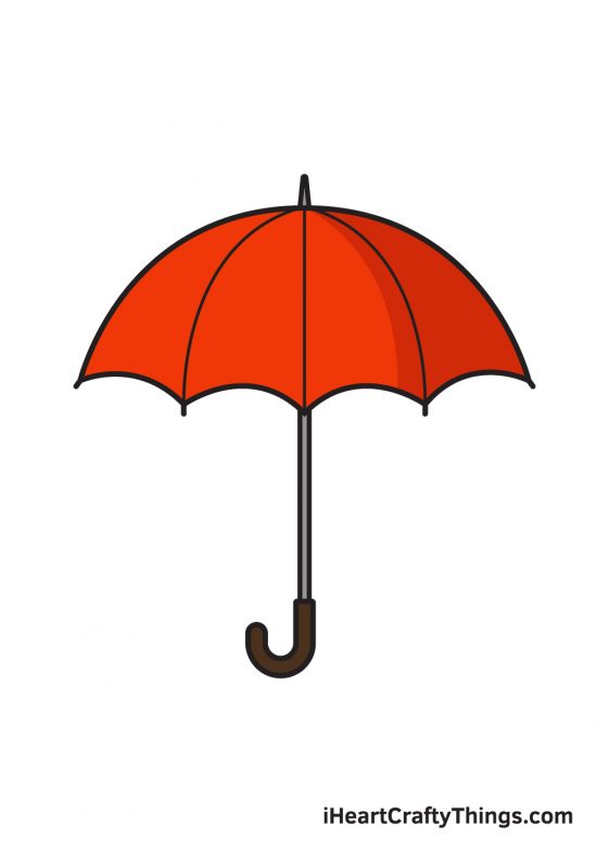 Umbrella Drawing - How To Draw An Umbrella Step By Step