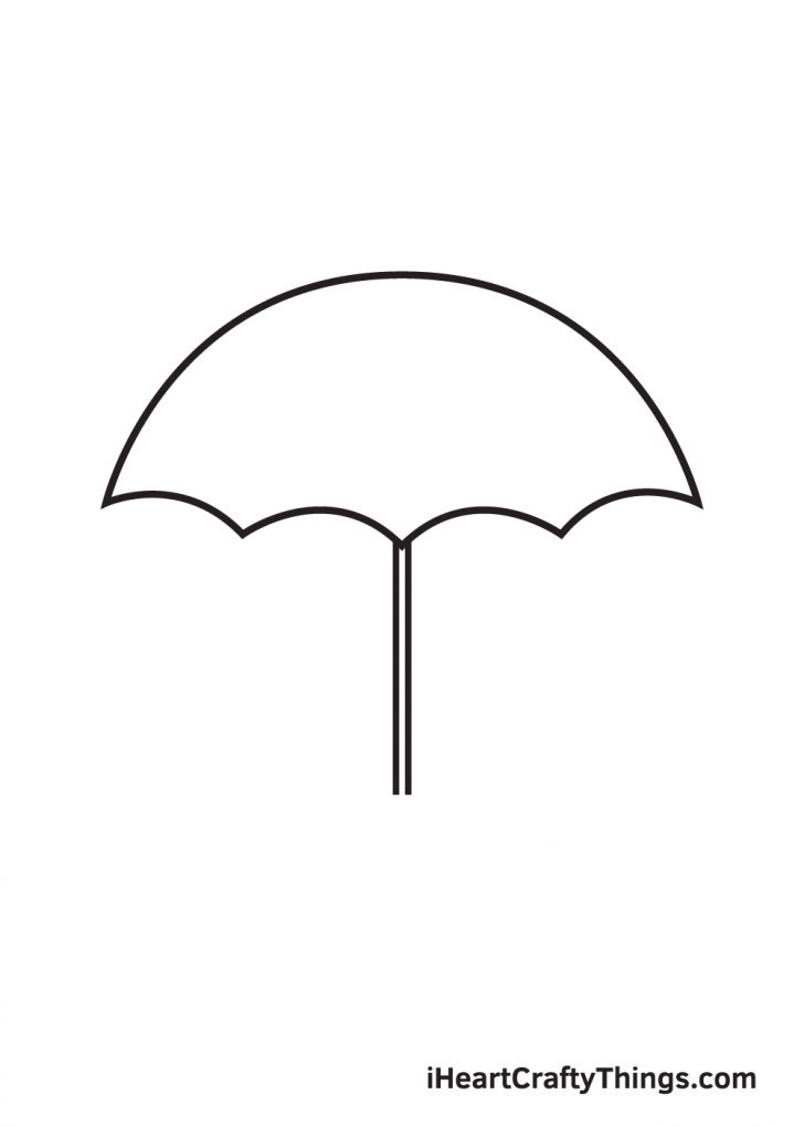 Umbrella Drawing How To Draw An Umbrella Step By Step