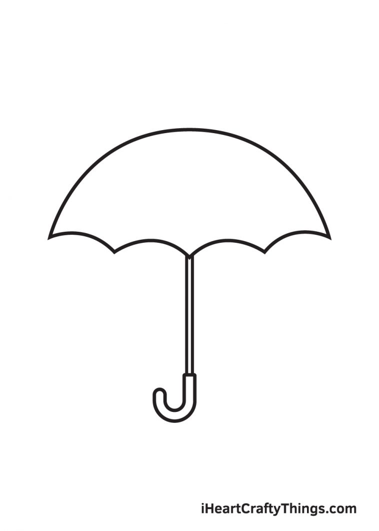 Umbrella Drawing How To Draw An Umbrella Step By Step