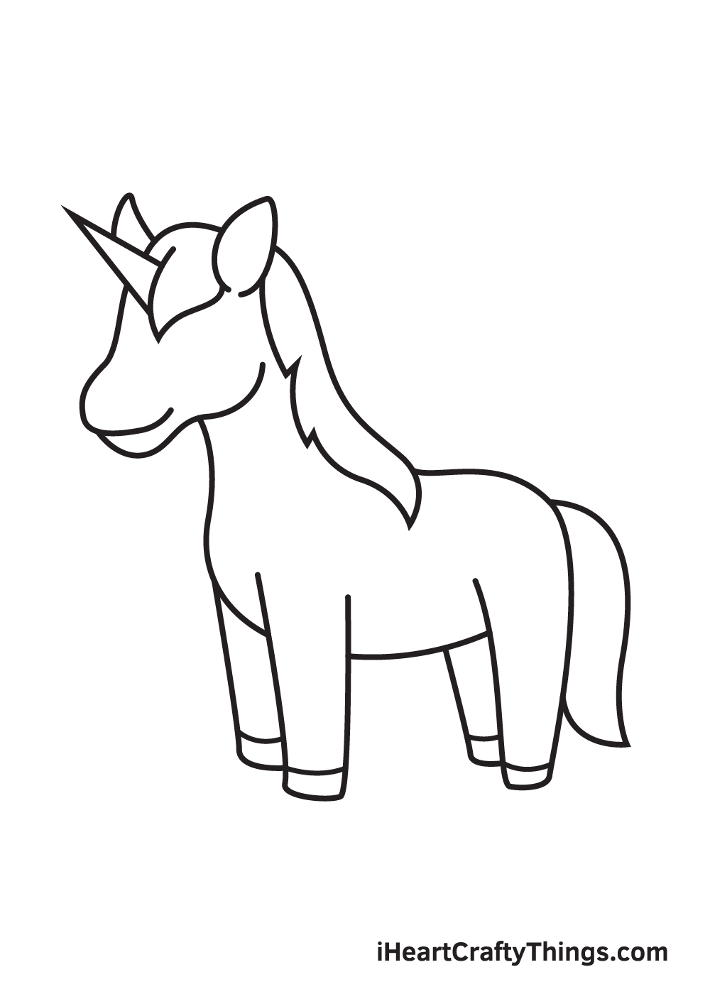 unicorn drawing step 8