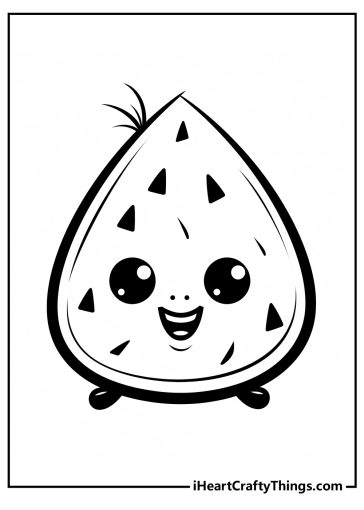 Watermelon Coloring Pages (100% Free Printables)