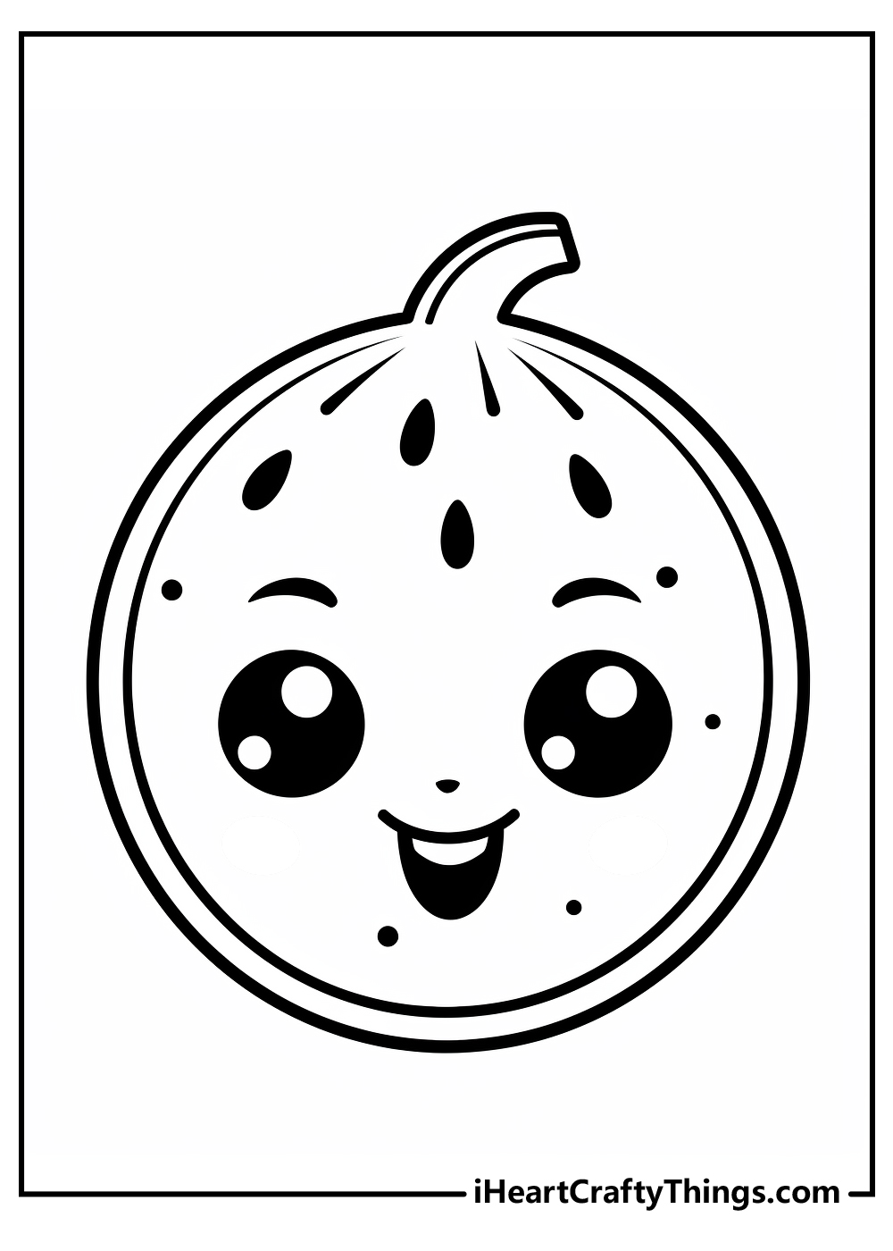 cartoon watermelon coloring pages