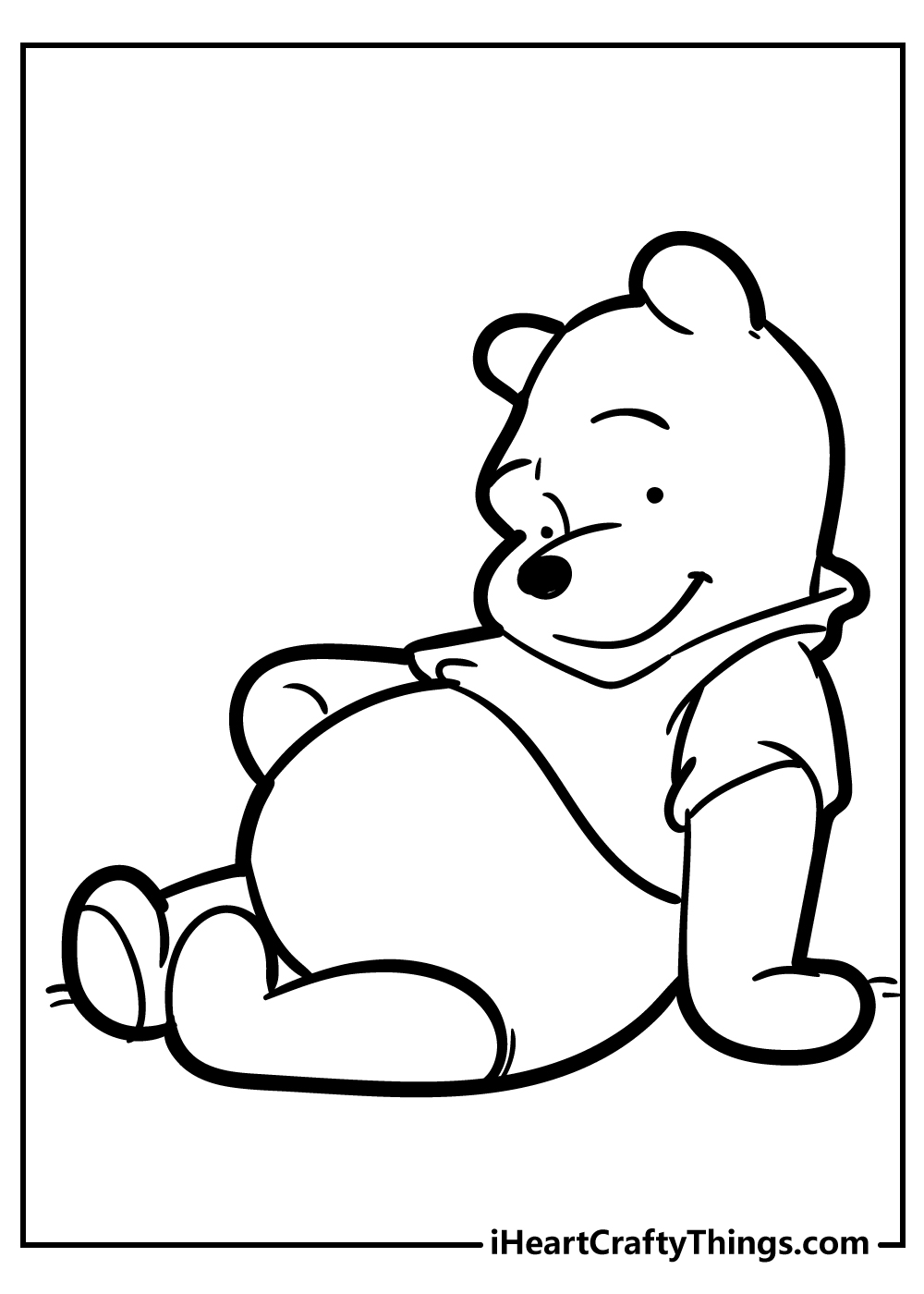 bear winnie the pooh coloring pages free printable