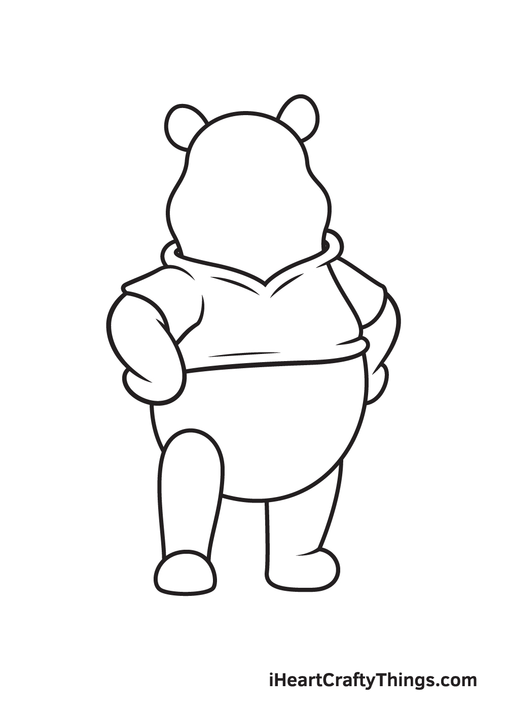 winnie the pooh drawing step 8