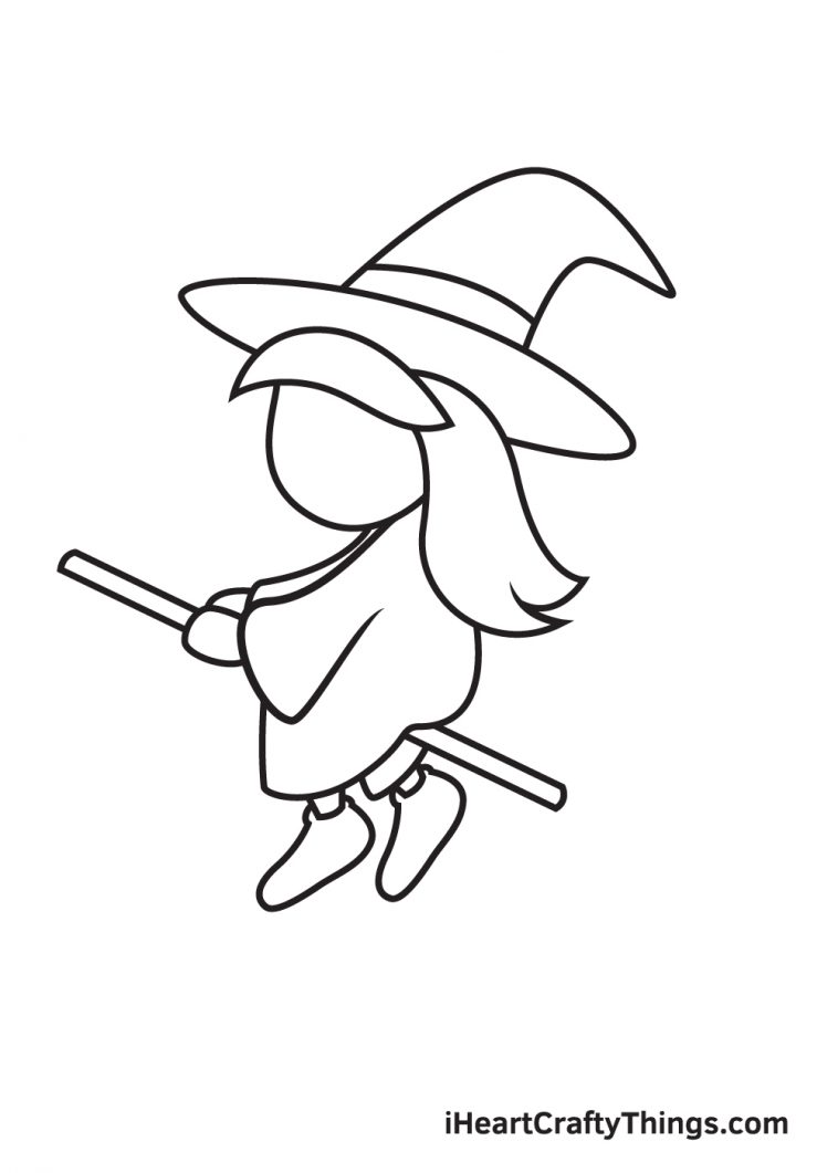 Witch Drawing - How To Draw A Witch Step By Step