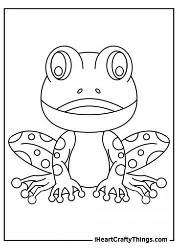 Frog Coloring Pages (100% Free Printables)