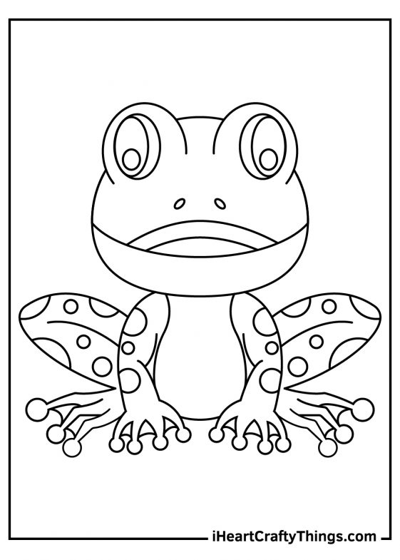 Frog Coloring Pages (100% Free Printables)