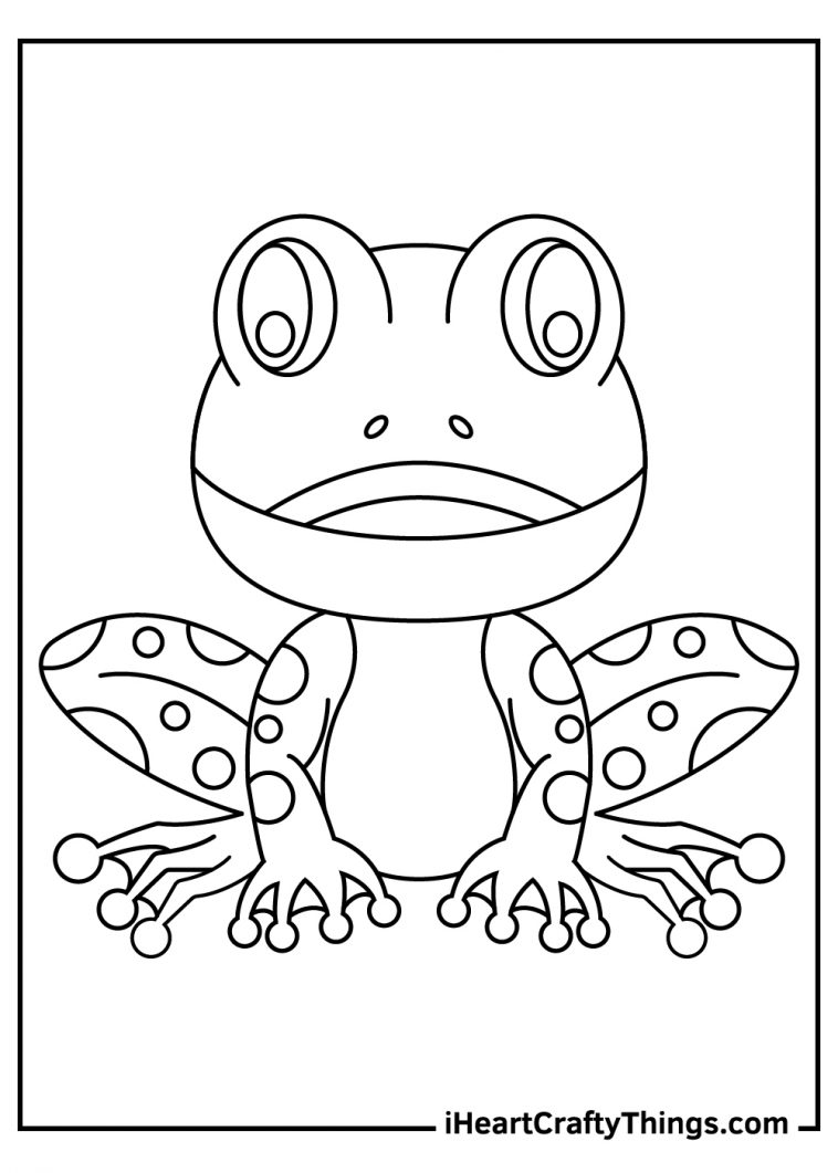 25 Frog Coloring Pages (100% Free Printables)