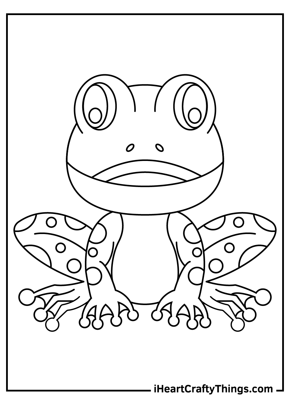 FREE* Frog Coloring Page and Word Tracing