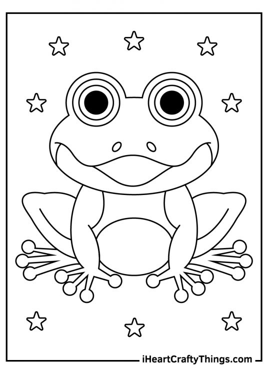 Frog Coloring Pages (100% Free Printables)