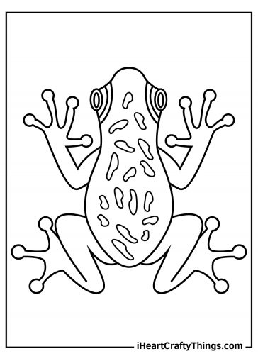 Frog Coloring Pages (100% Free Printables)