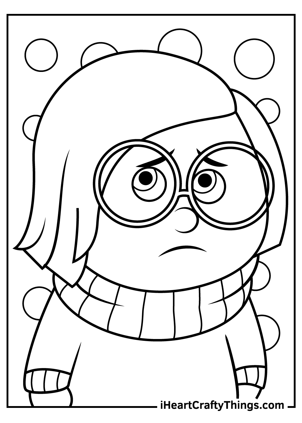 disney inside out sadness coloring pages 