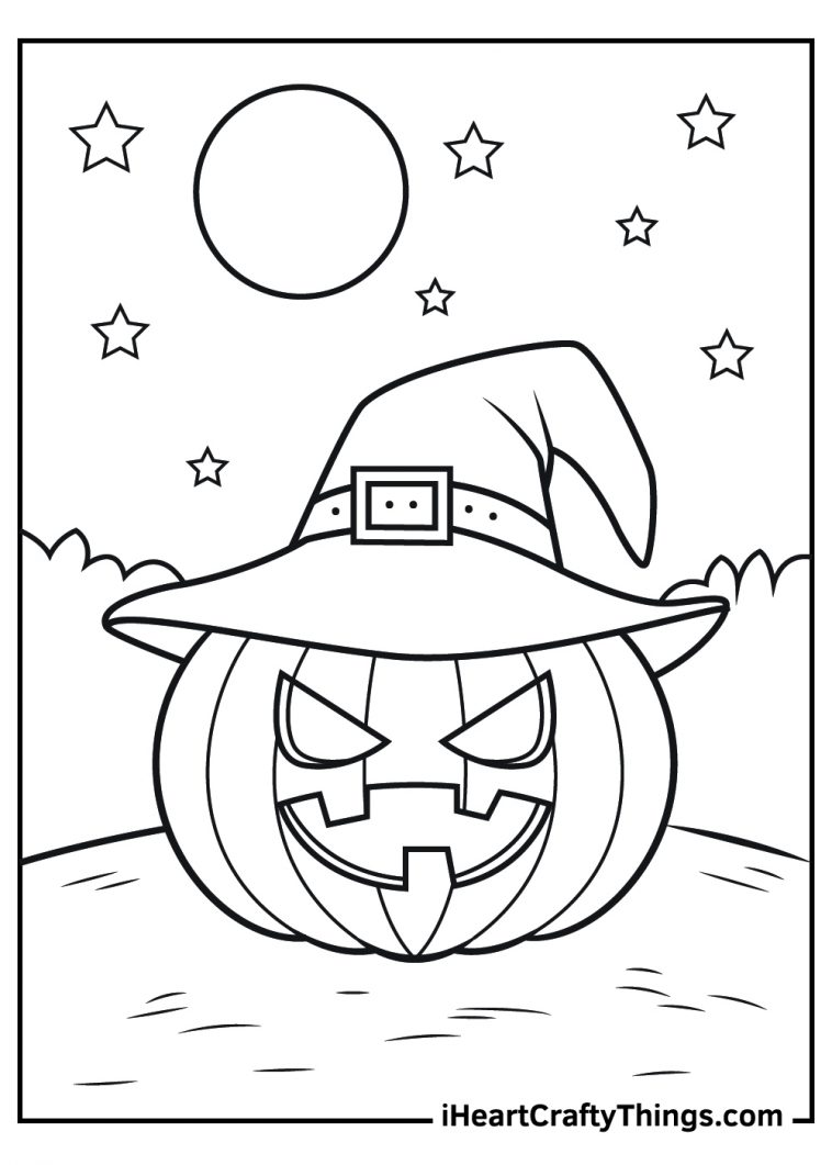 Jack O Lantern Coloring Pages (100% Free Printables)