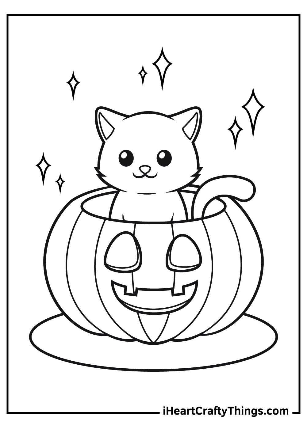 jack o lantern coloring page