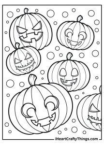 Jack O Lantern Coloring Pages (100% Free Printables)