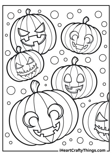 Jack O Lantern Coloring Pages (100% Free Printables)