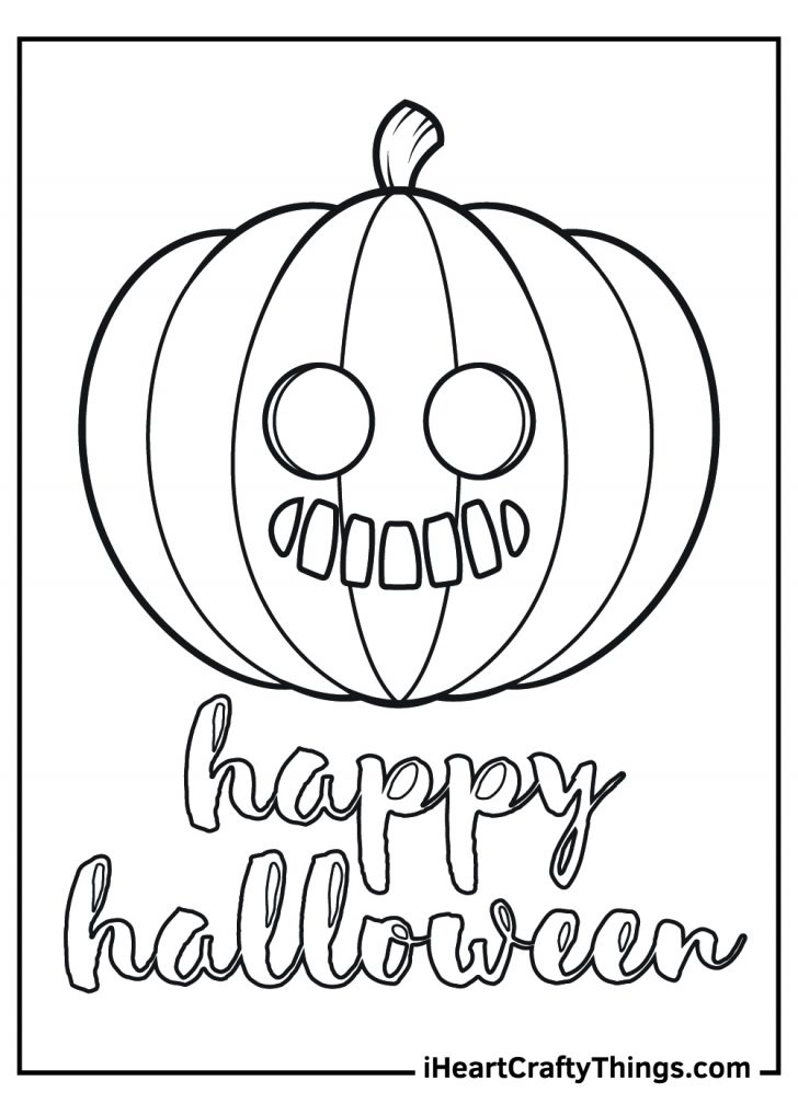 Jack O Lantern Coloring Pages (100% Free Printables)