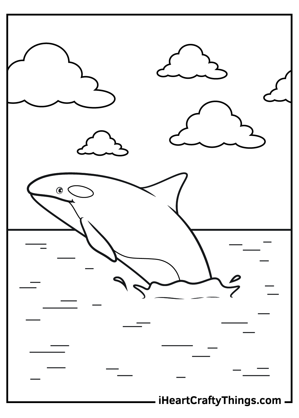 baby killer whale coloring pages free pdf