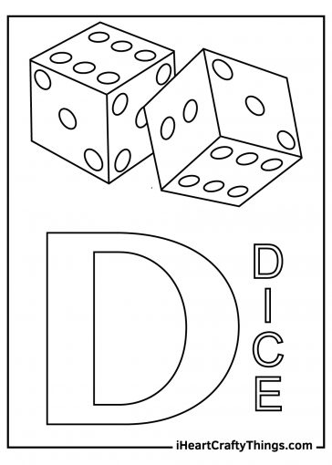 15 Letter D Coloring Pages (100% Free Printables)