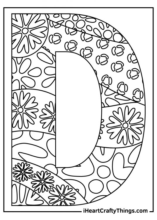 Letter D Coloring Pages (100% Free Printables)