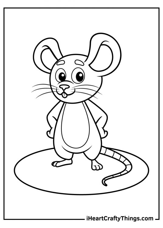 15 Mouse Coloring Pages (100% Free Printables)