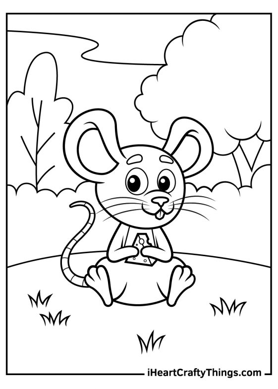 15 Mouse Coloring Pages (100% Free Printables)