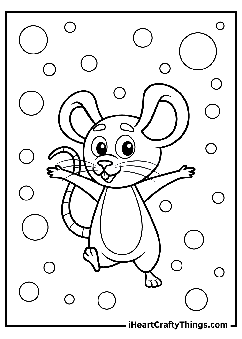 kids mouse coloring pages free printable