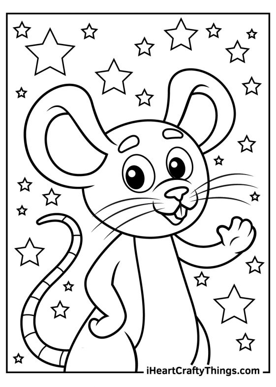 15 Mouse Coloring Pages (100% Free Printables)