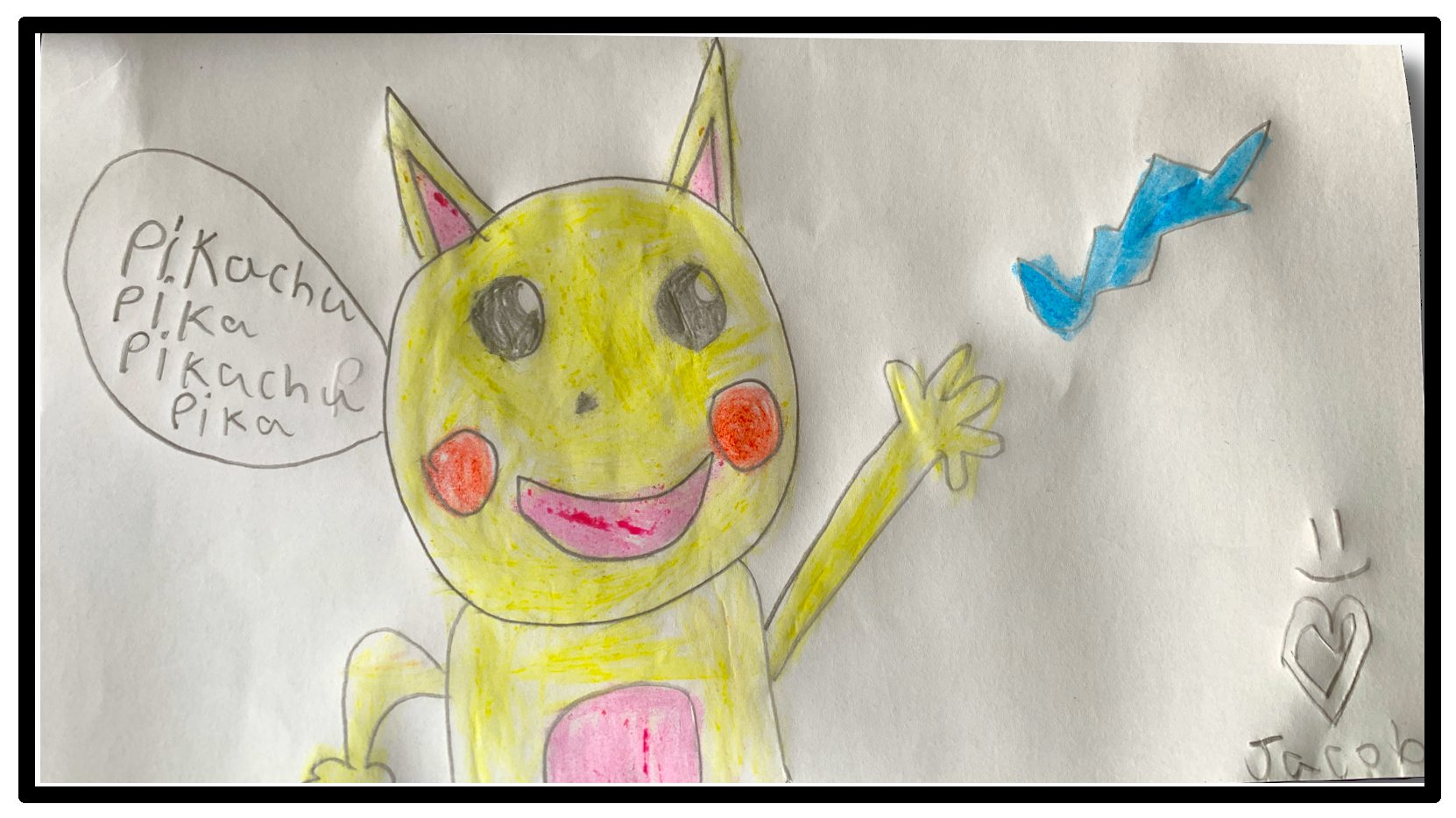 Tô màu Vẽ Pikachu Vui Vẻ  Trang Tô Màu Cho Bé