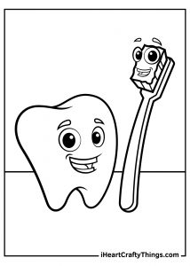 Tooth Coloring Pages (100% Free Printables)