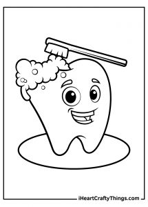 Tooth Coloring Pages (100% Free Printables)