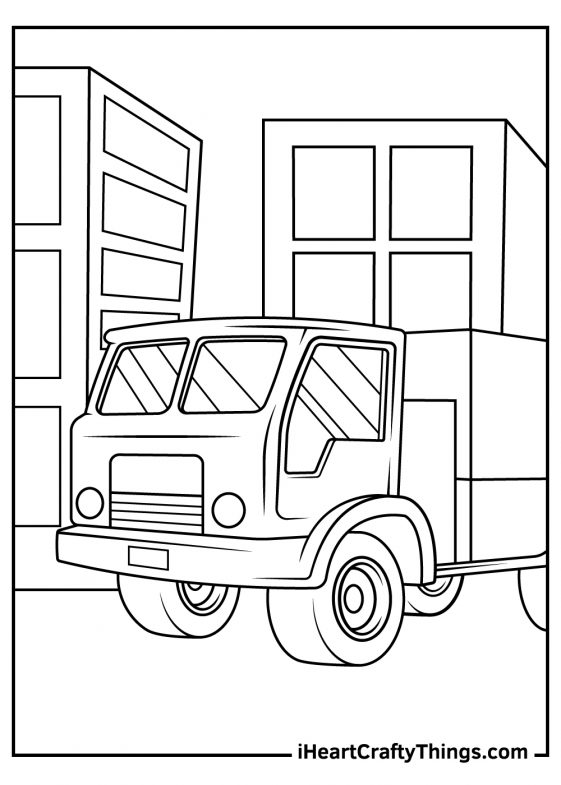 15 Truck Coloring Pages 100 Free - Truck 01 561x785 
