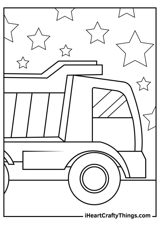 Truck coloring pages