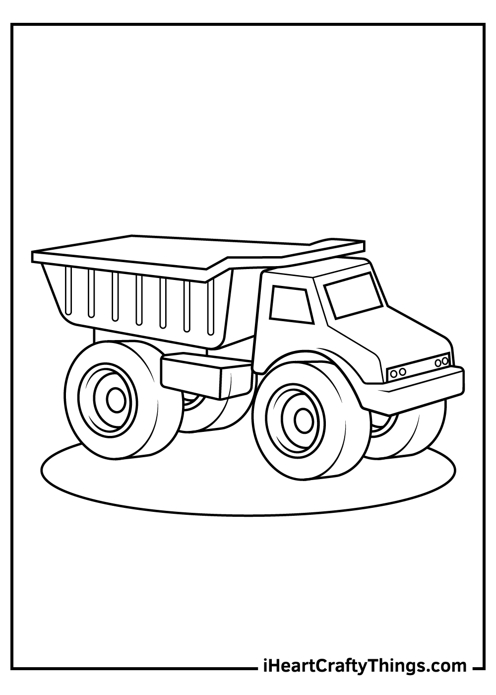 toy truck coloring pages for kids free download