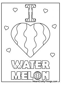 Watermelon Coloring Pages (Updated 2022)