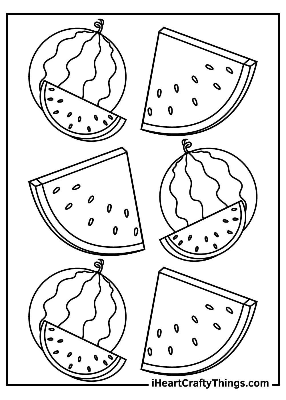 Watermelon Coloring Book for kids: Large COLORING BOOK for kids [Ages 0-4]  [100 pages] [A4 SIZE] [WATERMELON][KIDS] (Happy National Watermelon Day!)