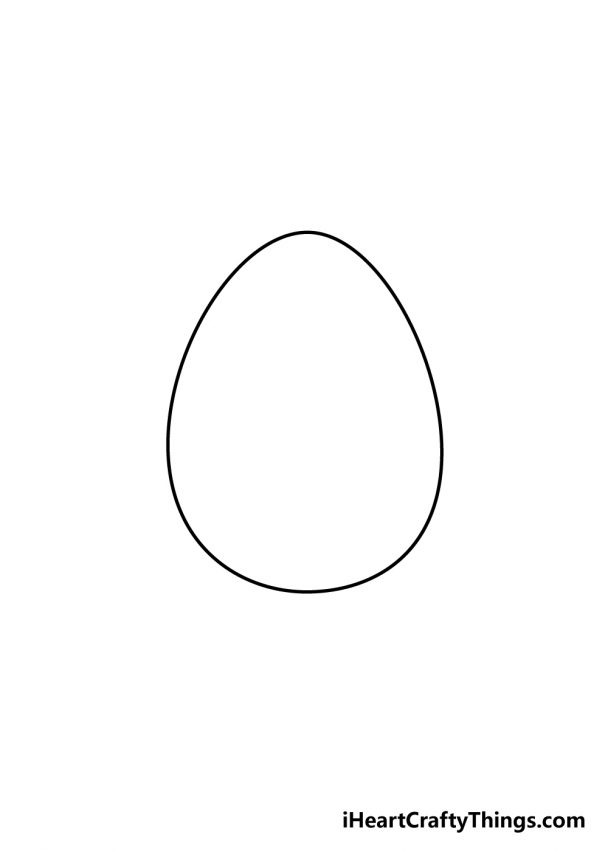 Easter Egg Drawing - How To Draw An Easter Egg Step By Step