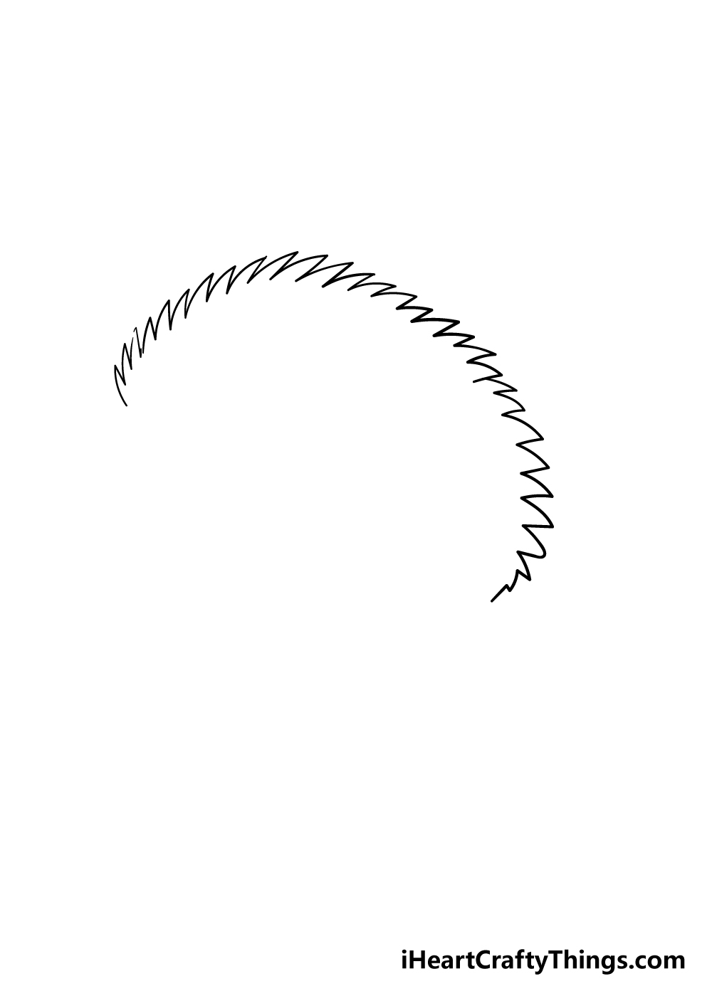 hedgehog drawing step 1
