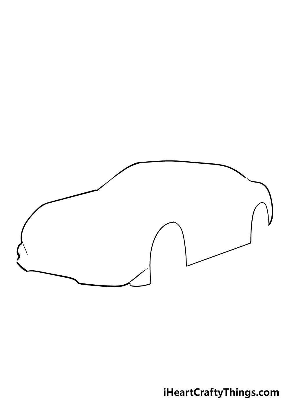 racecar drawing step 1