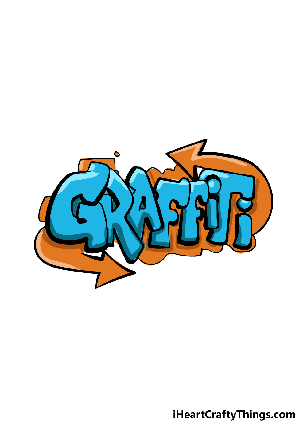 graffiti drawing step 11